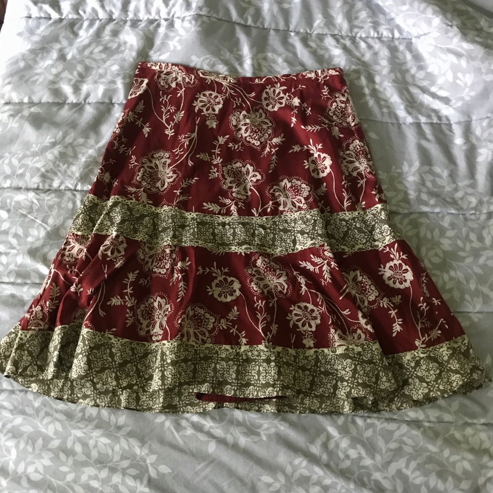 Floral liz&co. Skirt Size 10